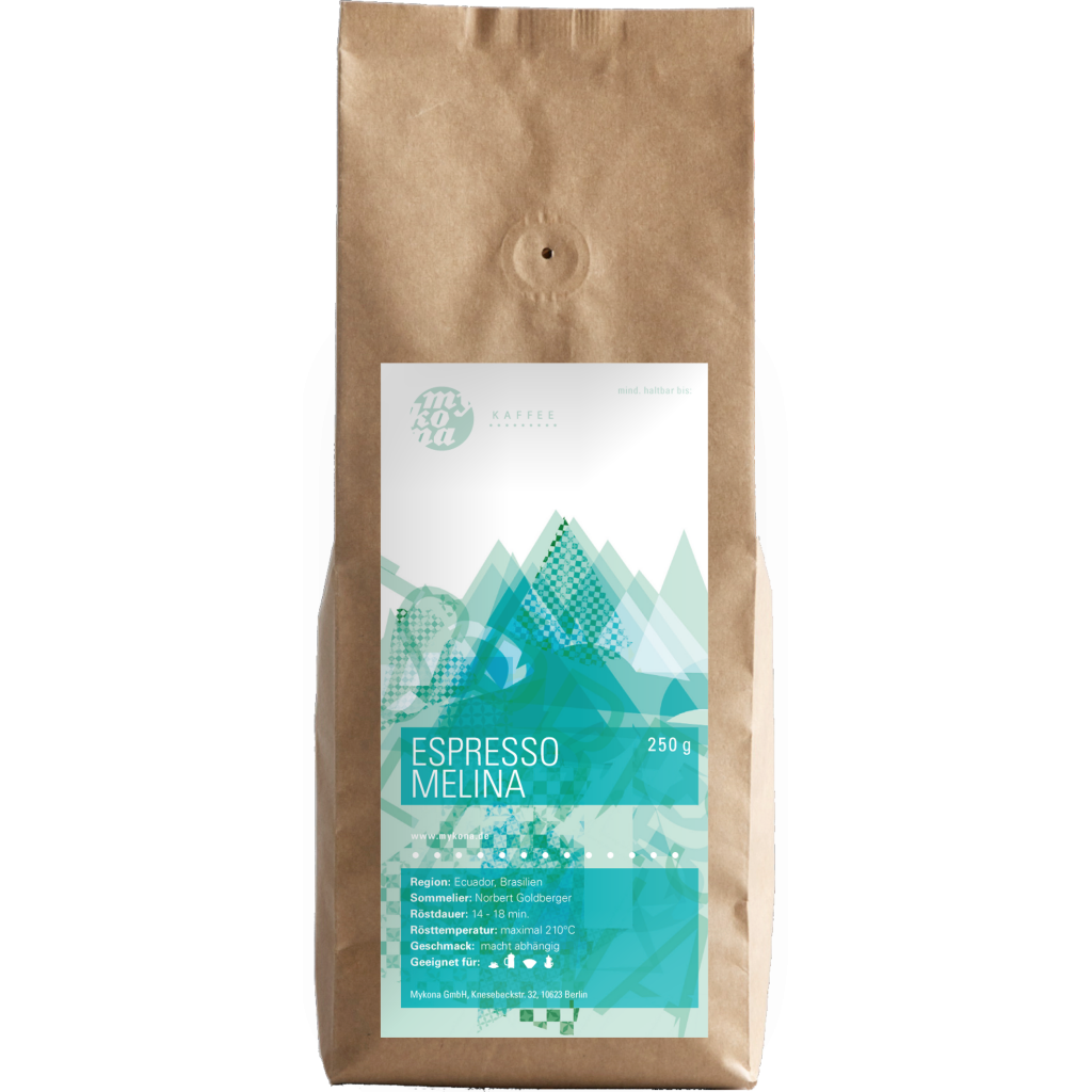 Espresso Melina Arabicablend Kolumbien, Ecuador ab 34,95€/1Kg exkl.Versandkosten