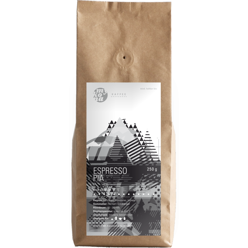 Espresso PIA Kolumbien JJ No.24 ab 34,95€/1Kg exkl.Versandkosten